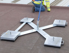 Installation de potelet d'ancrage