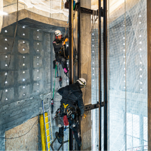 Equipe travaux sur corde