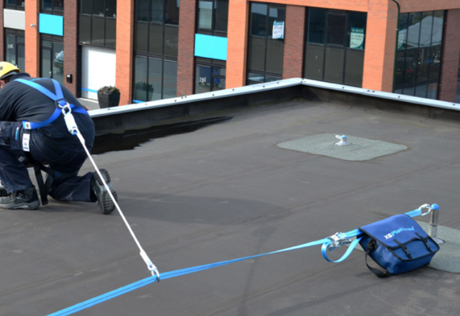 Installation ligne de vie provisoire