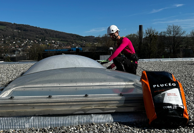 pose ligne de vie verticale