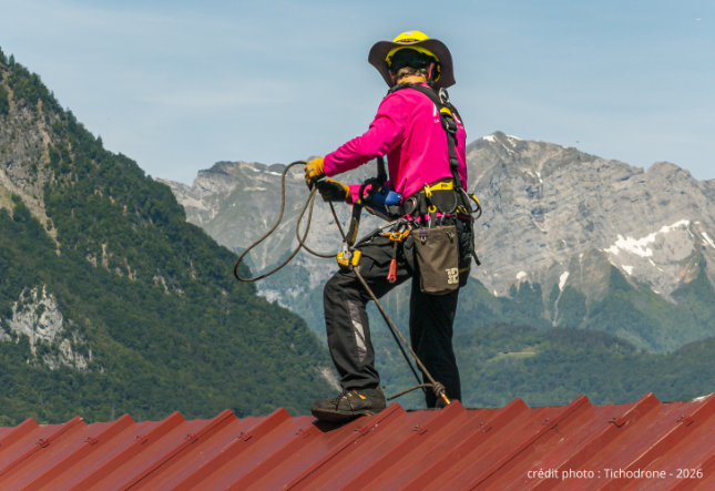 Travaux sur corde Tour Perret