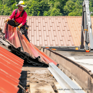 Professionnel sur chantier