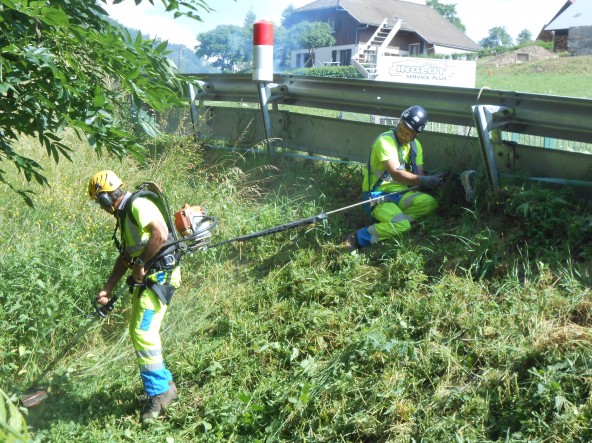 sécurité travaux sur talus, harnais antichute