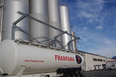 Portique pour chargement de produits laitiers - Danone