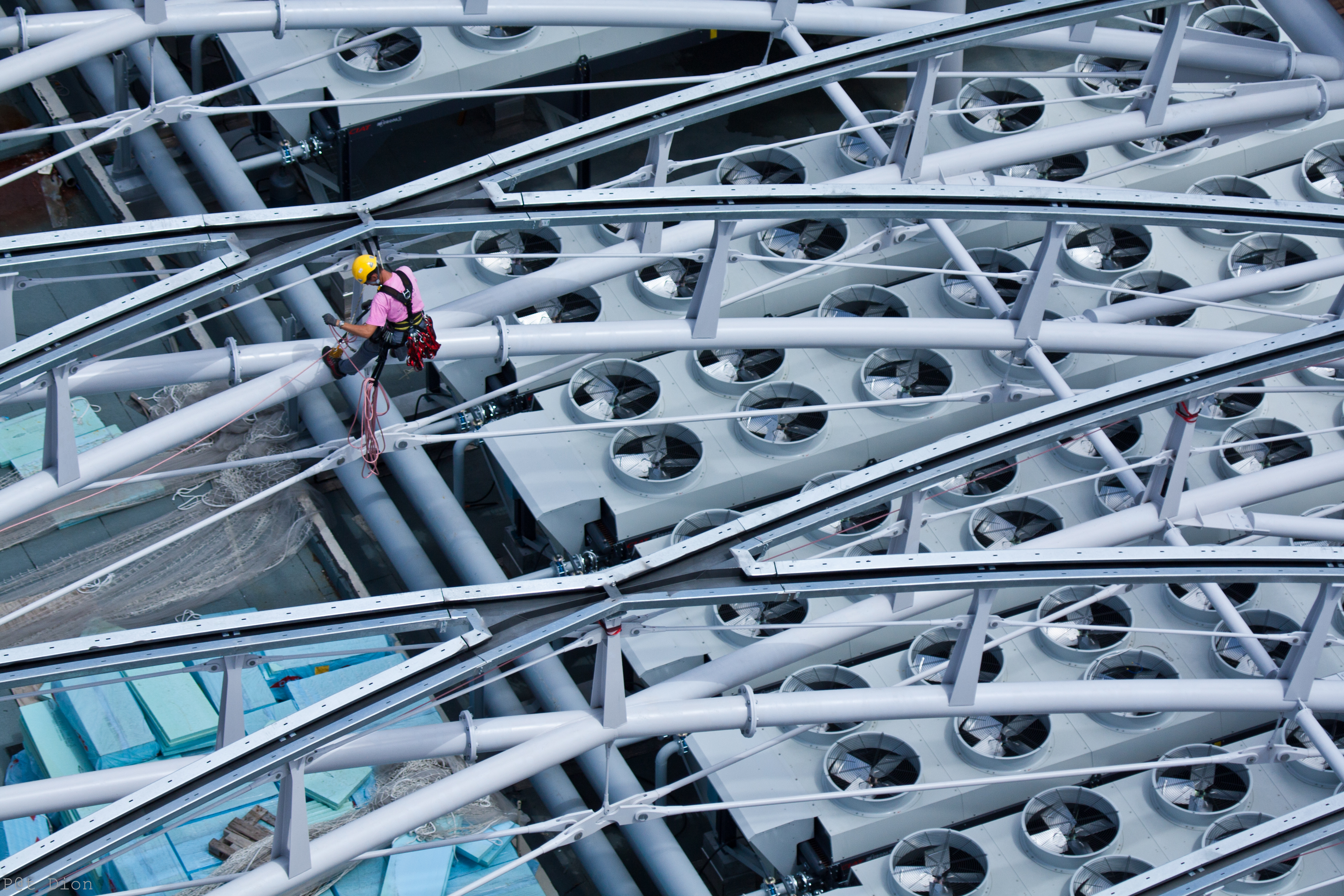 travail en hauteur installation passerelles